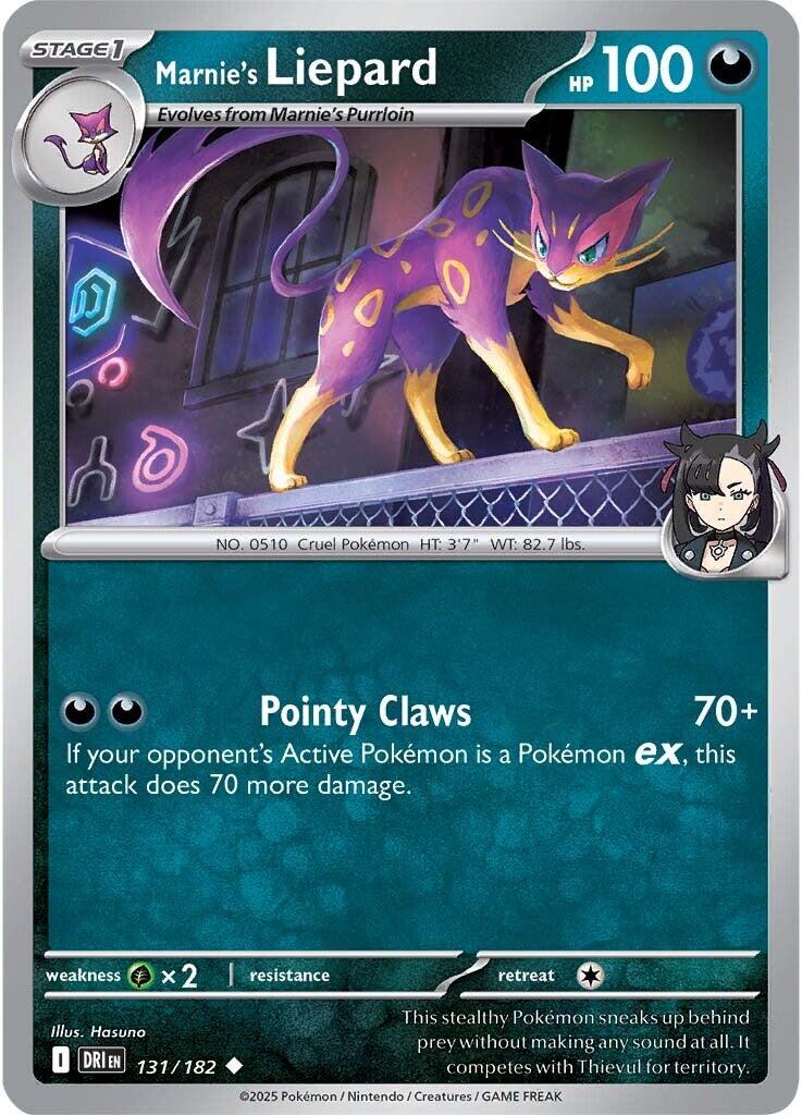 Marnie's Liepard [131/182] - SV10: Destined Rivals (DRI) - Reverse Holofoil