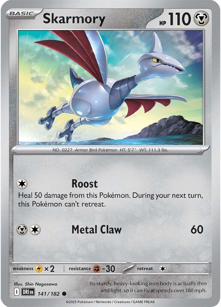 Skarmory [141/182] - SV10: Destined Rivals (DRI) - Reverse Holofoil