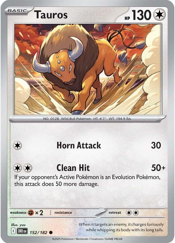 Tauros [152/182] - SV10: Destined Rivals (DRI) - Reverse Holofoil