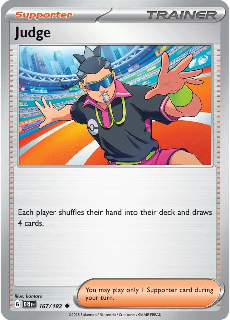 Judge - 167/182 [167/182] - SV10: Destined Rivals (DRI) - Reverse Holofoil