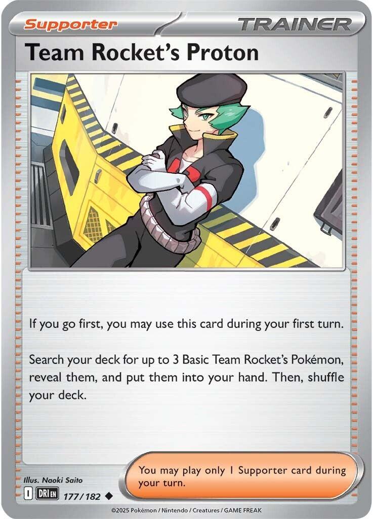 Team Rocket's Proton - 177/182 [177/182] - SV10: Destined Rivals (DRI) - Reverse Holofoil