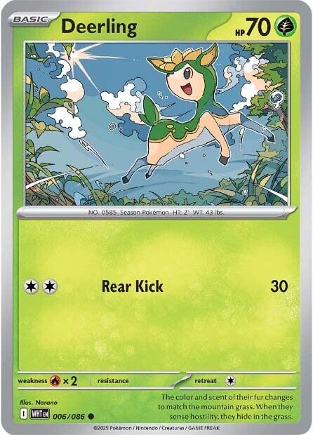 Deerling [006/086] - SV: White Flare (WHT) - Reverse Holofoil