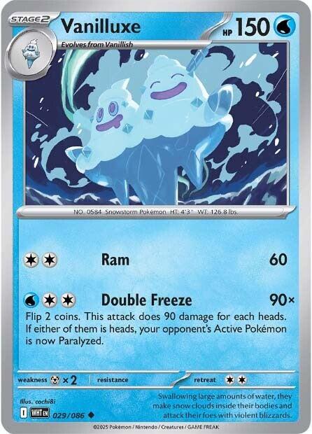 Vanilluxe [029/086] - SV: White Flare (WHT) - Reverse Holofoil