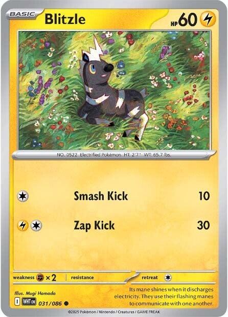 Blitzle [031/086] - SV: White Flare (WHT) - Reverse Holofoil