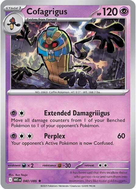 Cofagrigus [040/086] - SV: White Flare (WHT) - Reverse Holofoil