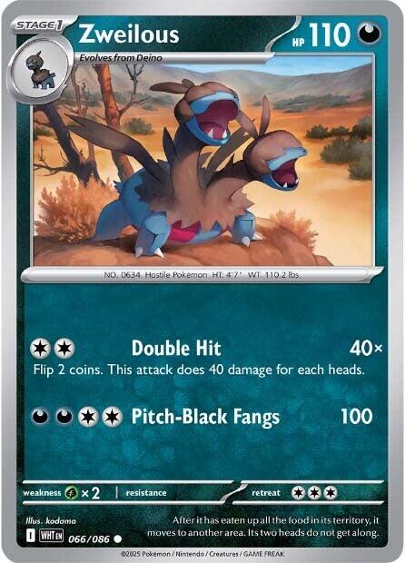 Zweilous [066/086] - SV: White Flare (WHT) - Reverse Holofoil