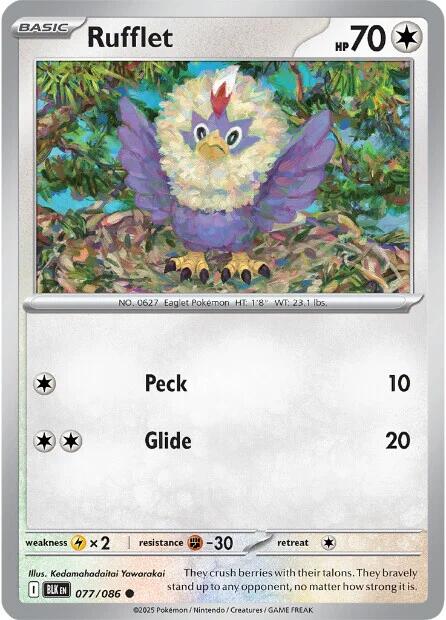 Rufflet [077/086] - SV: Black Bolt (BLK)