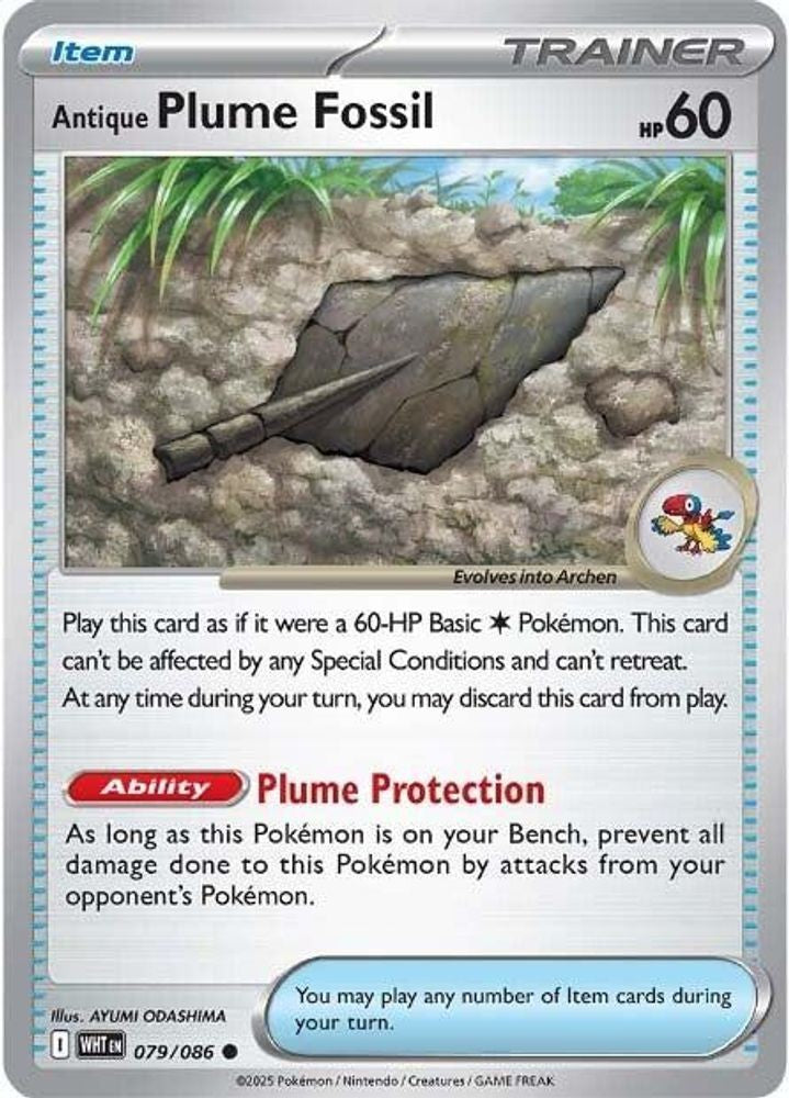 Antique Plume Fossil