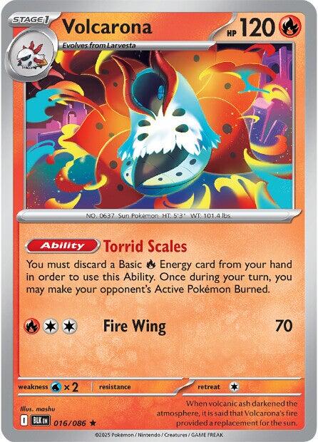 Volcarona [016/086] - SV: Black Bolt (BLK) - Holofoil