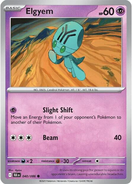 Elgyem [040/086] - SV: Black Bolt (BLK)