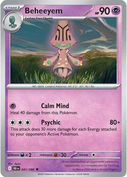 Beheeyem [041/086] - SV: Black Bolt (BLK) - Reverse Holofoil