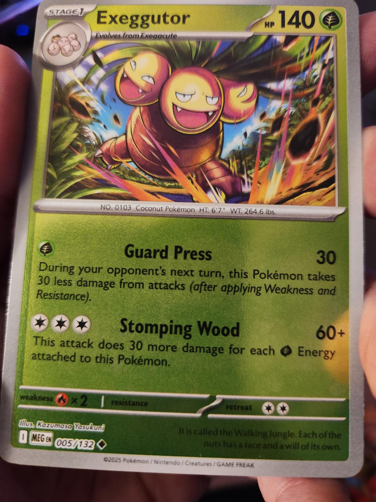 Exeggutor - 005/132 [005/132] - ME01: Mega Evolution (MEG) - Reverse Holofoil