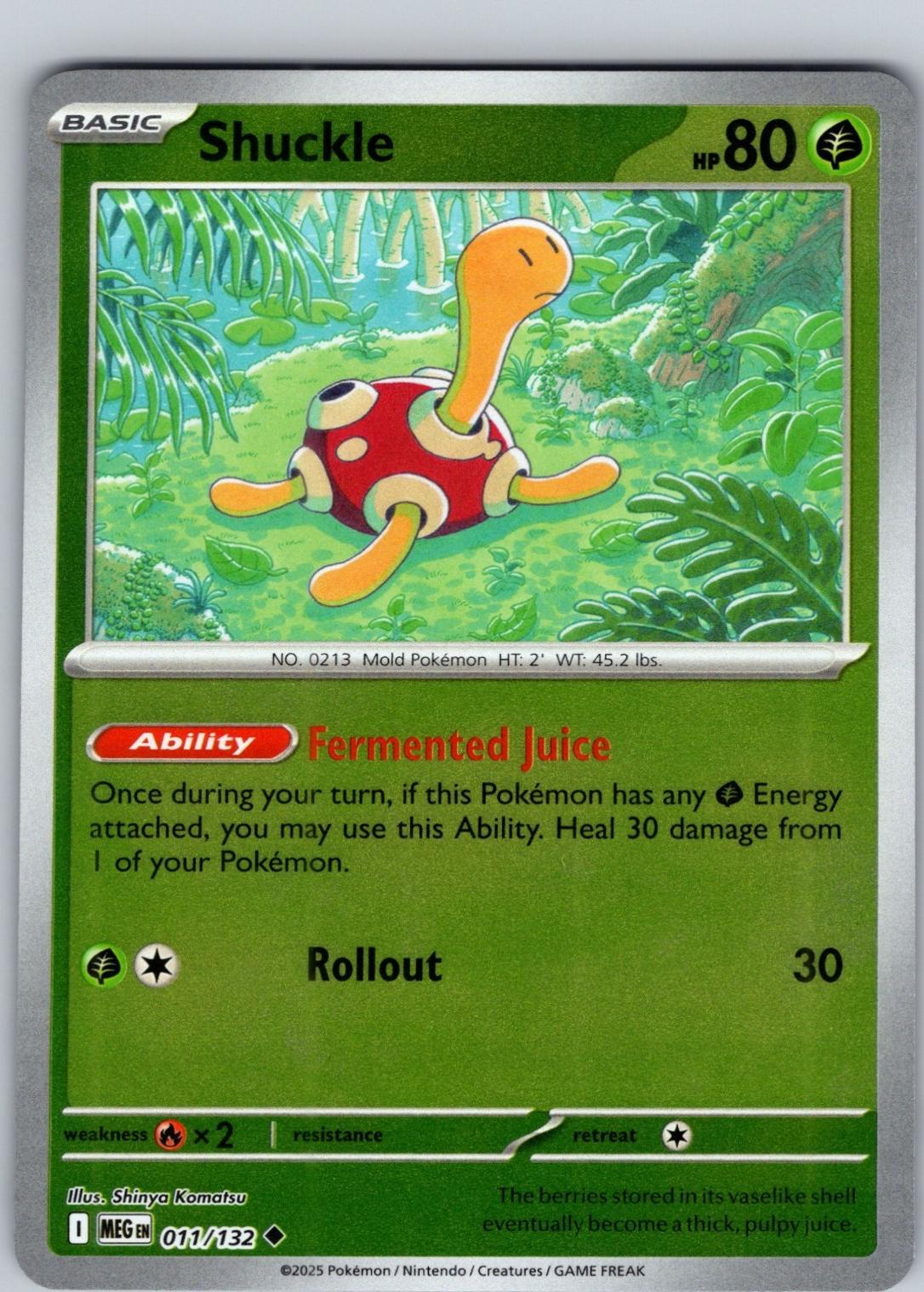 Shuckle - 011/132 [011/132] - ME01: Mega Evolution (MEG) - Reverse Holofoil