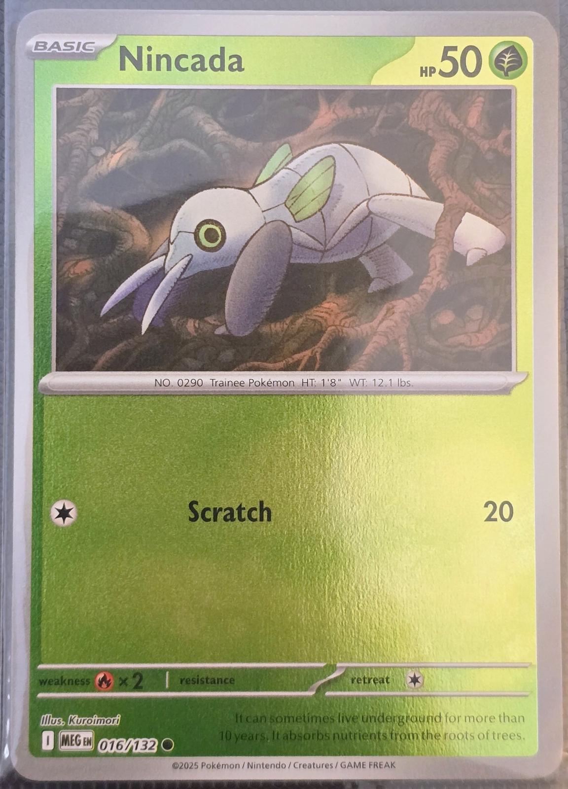 Nincada [016/132] - ME01: Mega Evolution (MEG) - Reverse Holofoil