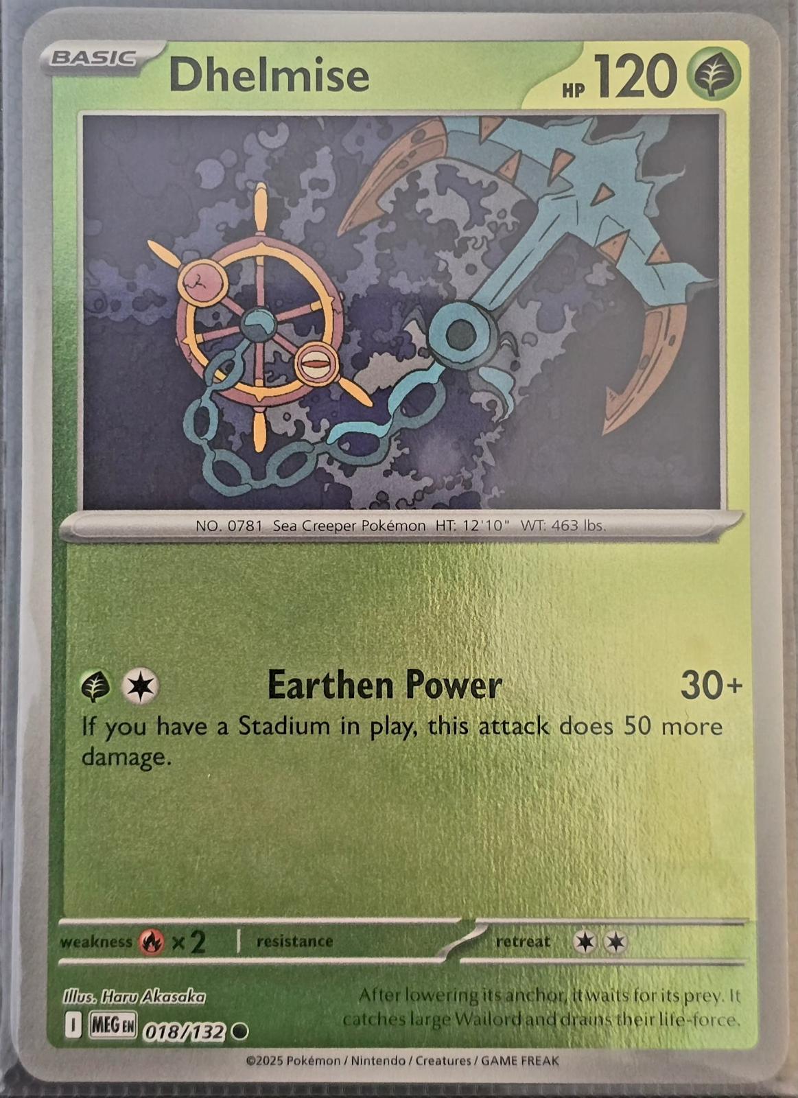 Dhelmise [018/132] - ME01: Mega Evolution (MEG) - Reverse Holofoil
