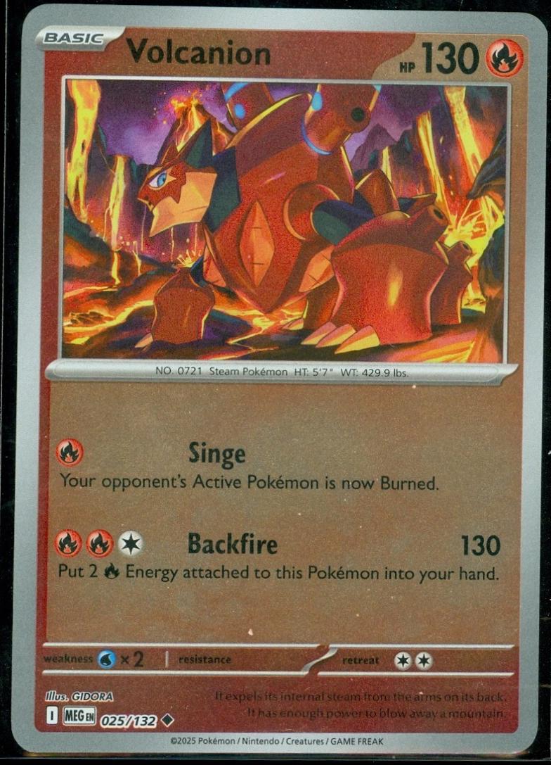 Volcanion [025/132] - ME01: Mega Evolution (MEG) - Reverse Holofoil