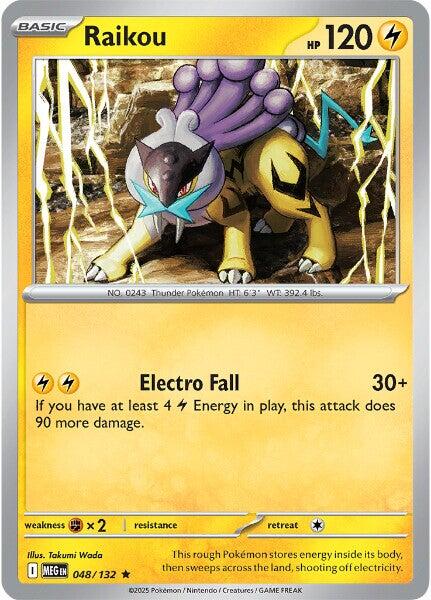 Raikou [048/132] - ME01: Mega Evolution (MEG) - Holofoil
