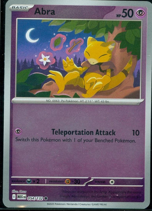 Abra [054/132] - ME01: Mega Evolution (MEG) - Reverse Holofoil