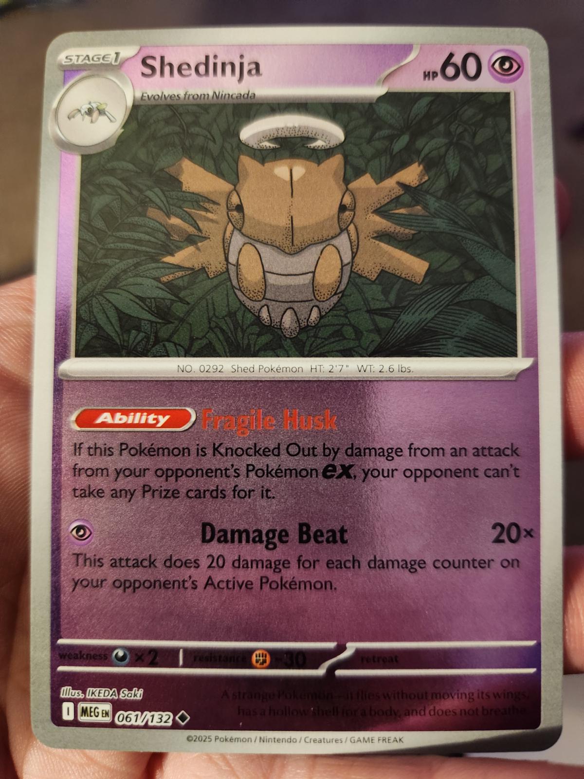 Shedinja - 061/132 [061/132] - ME01: Mega Evolution (MEG) - Reverse Holofoil