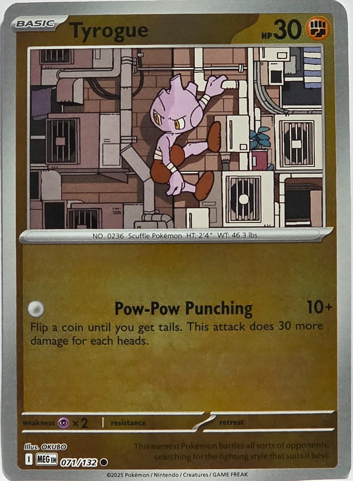 Tyrogue [071/132] - ME01: Mega Evolution (MEG) - Reverse Holofoil