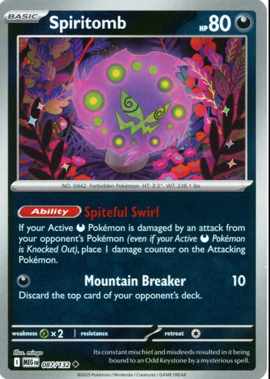 Spiritomb - 087/132 [087/132] - ME01: Mega Evolution (MEG) - Reverse Holofoil