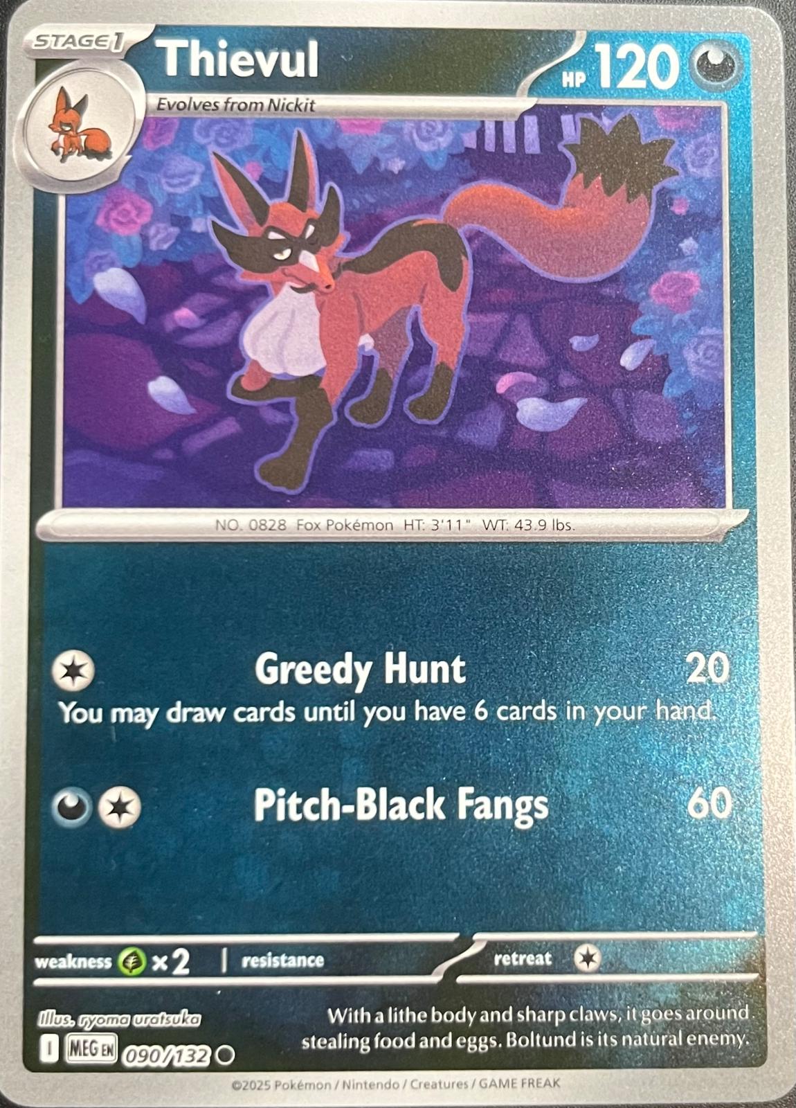 Thievul [090/132] - ME01: Mega Evolution (MEG) - Reverse Holofoil