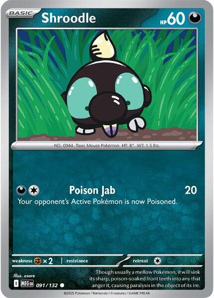 Shroodle - 091/132 [091/132] - ME01: Mega Evolution (MEG)