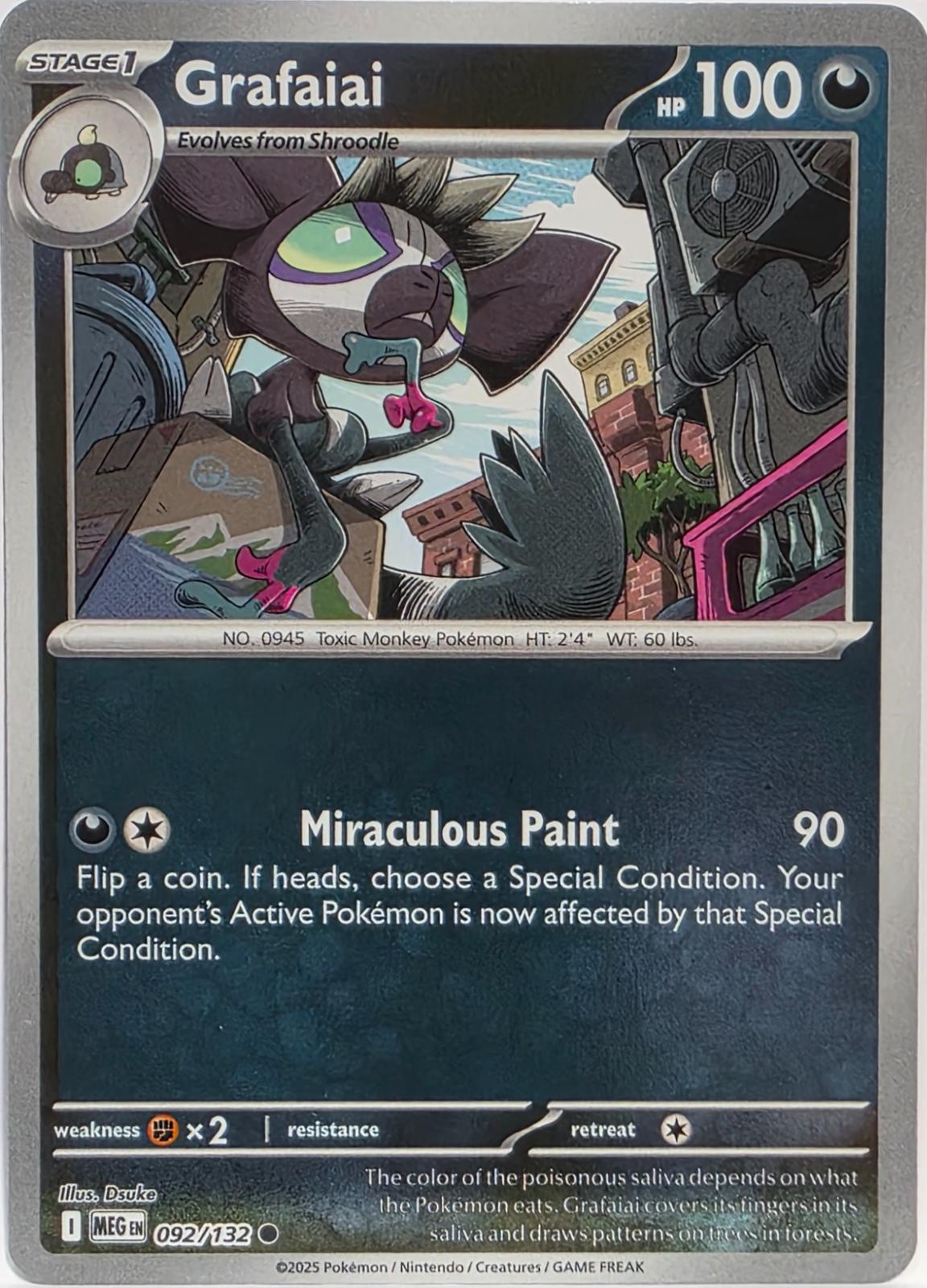 Grafaiai [092/132] - ME01: Mega Evolution (MEG) - Reverse Holofoil