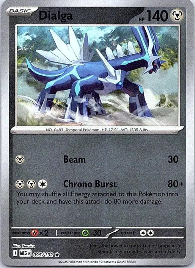 Dialga [095/132] - ME01: Mega Evolution (MEG) - Reverse Holofoil