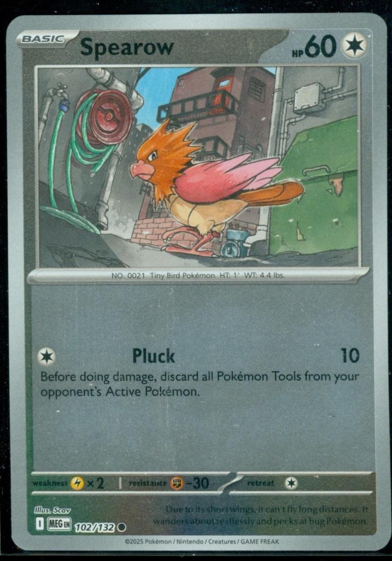 Spearow - 102/132 [102/132] - ME01: Mega Evolution (MEG) - Reverse Holofoil