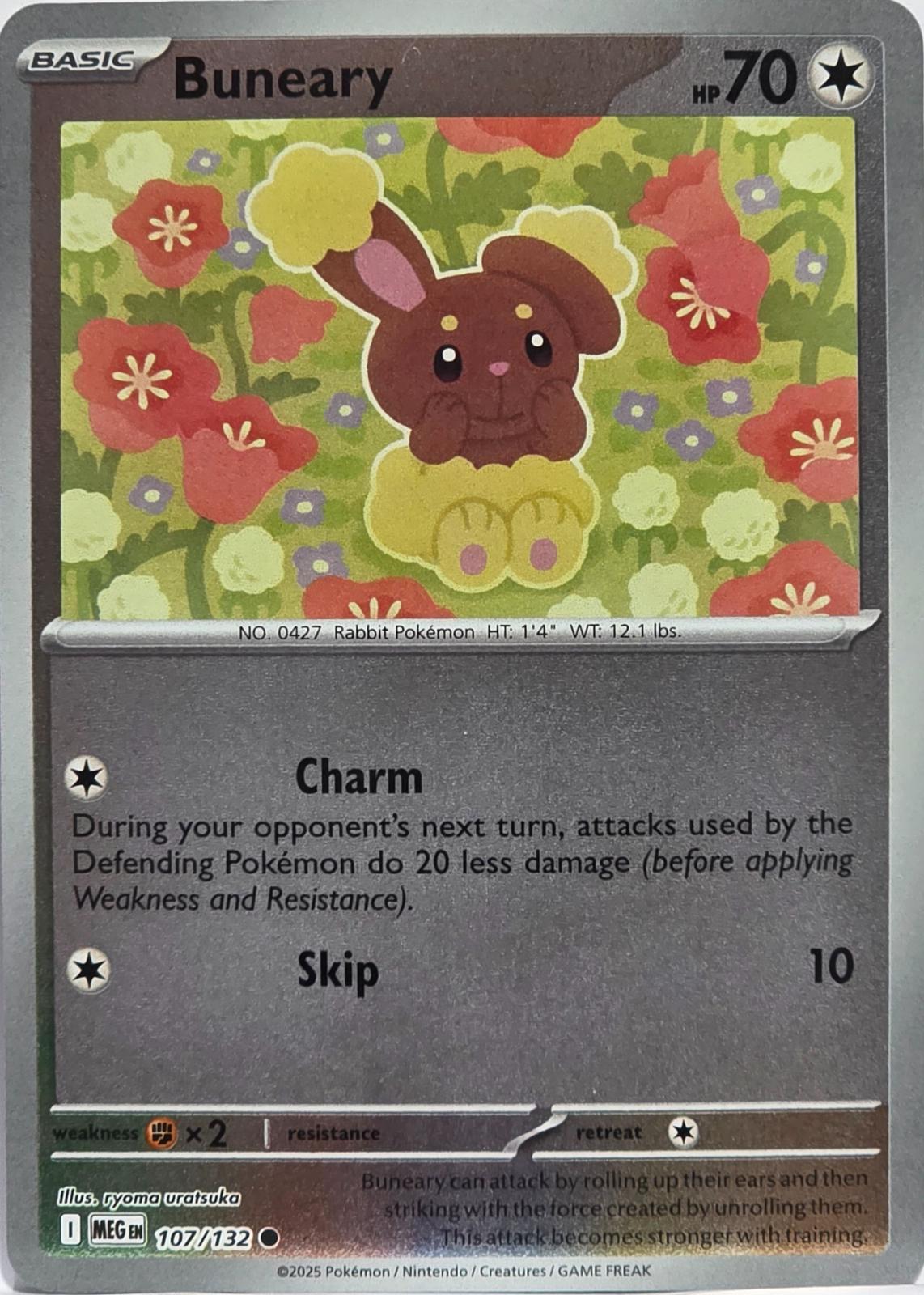 Buneary [107/132] - ME01: Mega Evolution (MEG) - Reverse Holofoil