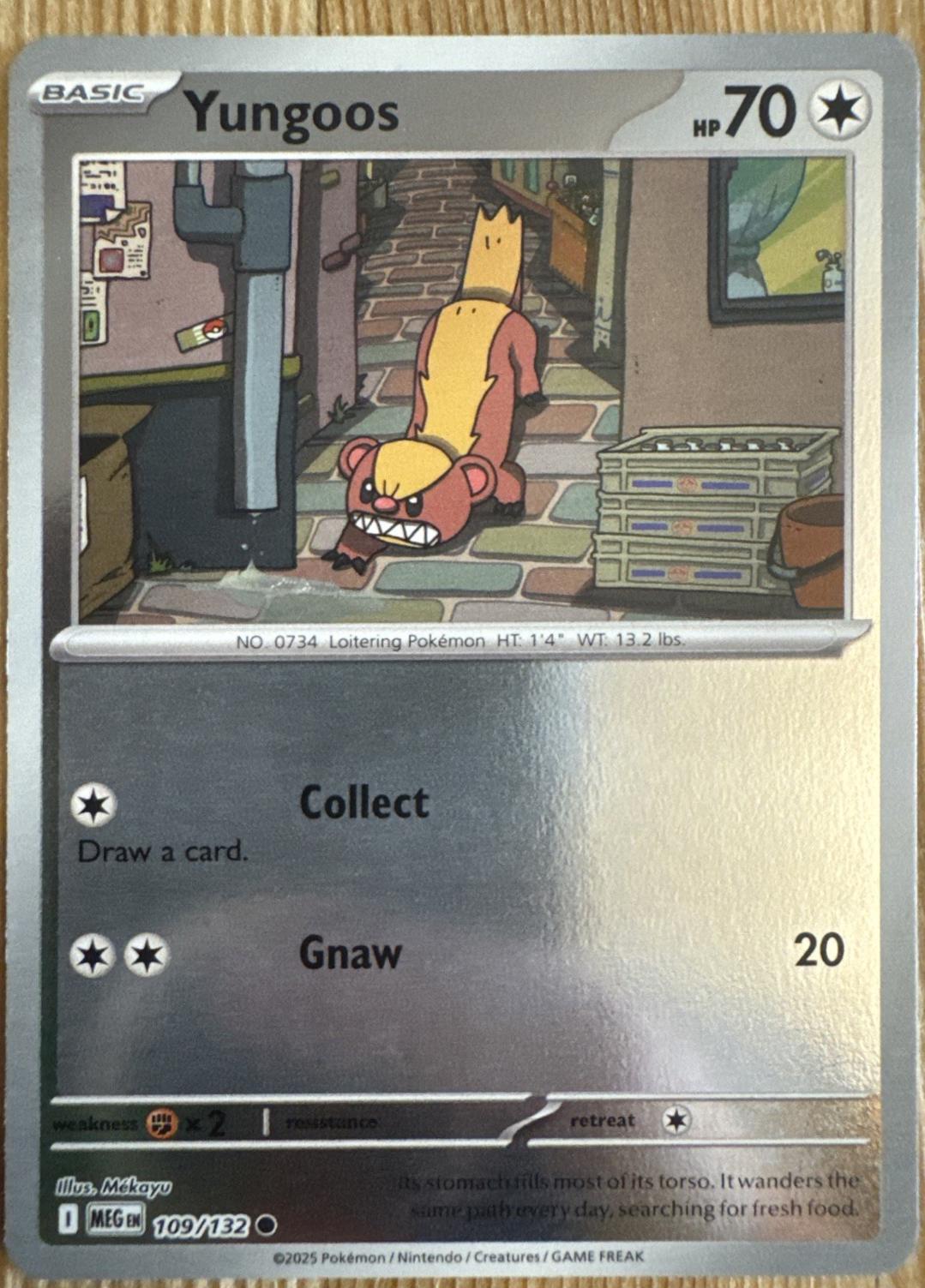 Yungoos [109/132] - ME01: Mega Evolution (MEG) - Reverse Holofoil