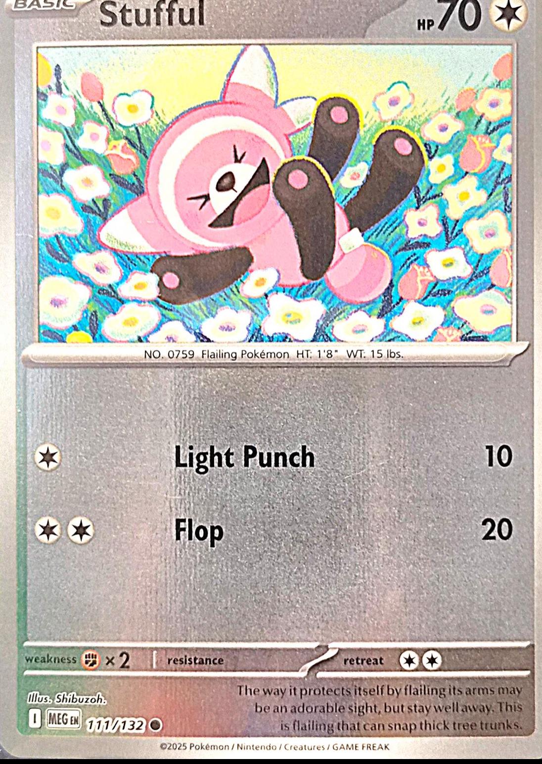 Stufful - 111/132 [111/132] - ME01: Mega Evolution (MEG) - Reverse Holofoil