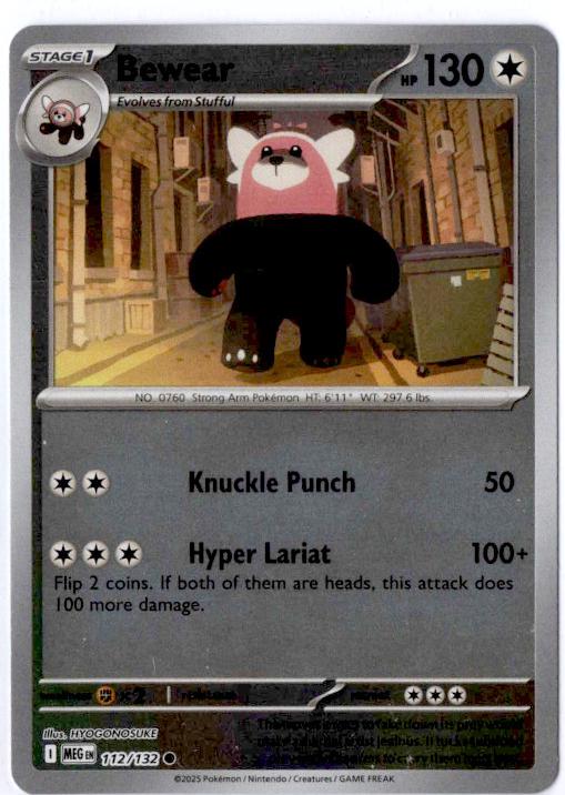 Bewear [112/132] - ME01: Mega Evolution (MEG) - Reverse Holofoil
