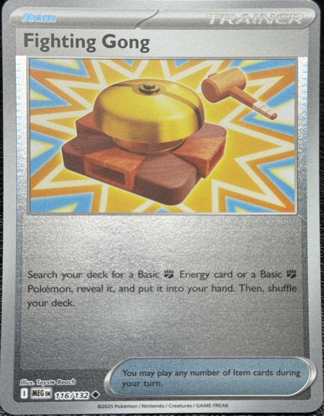 Fighting Gong - 116/132 [116/132] - ME01: Mega Evolution (MEG) - Reverse Holofoil