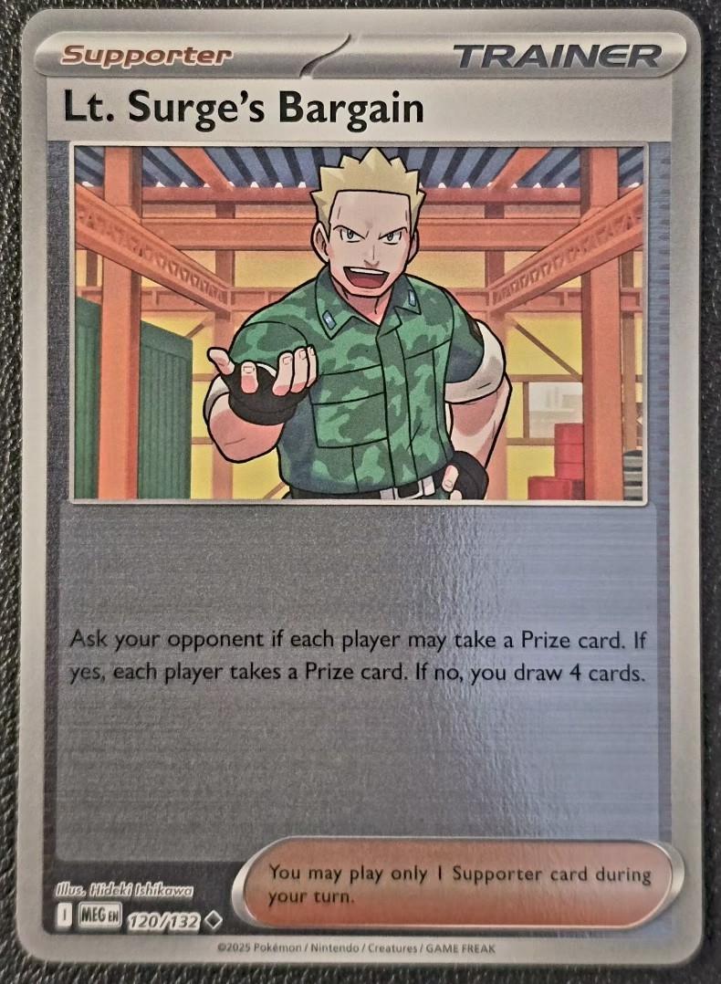 Lt. Surge's Bargain - 120/132 [120/132] - ME01: Mega Evolution (MEG) - Reverse Holofoil