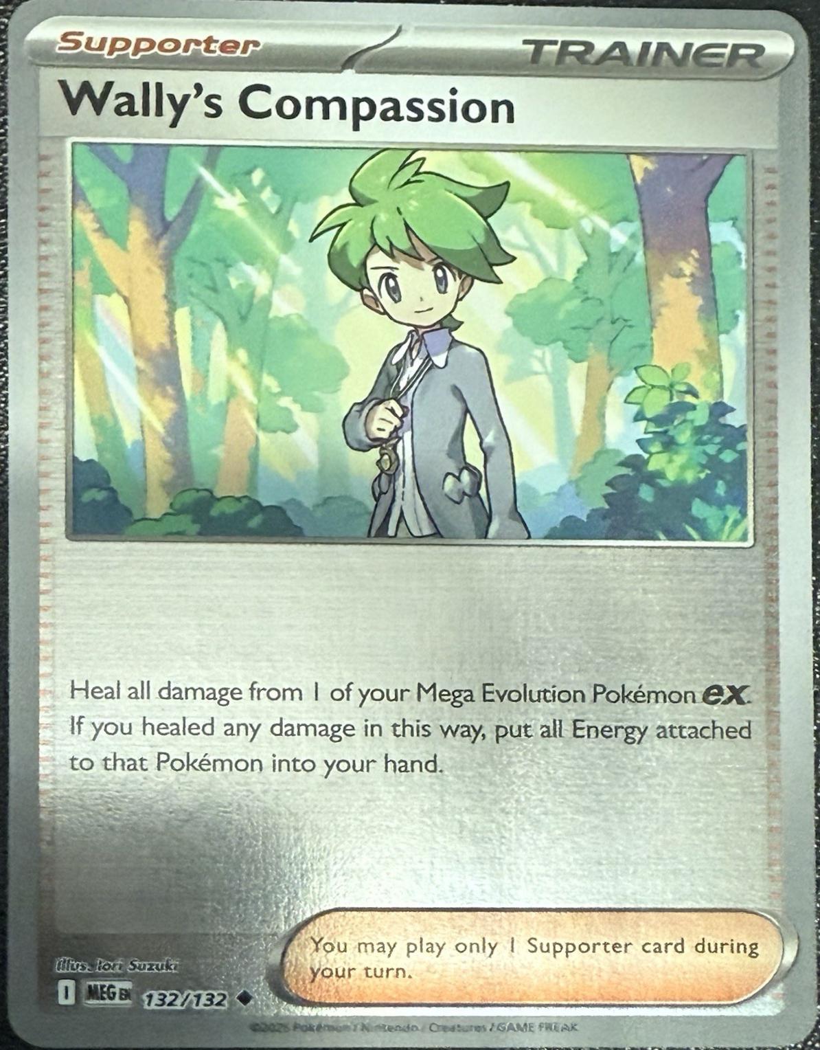 Wally's Compassion - 132/132 [132/132] - ME01: Mega Evolution (MEG) - Reverse Holofoil