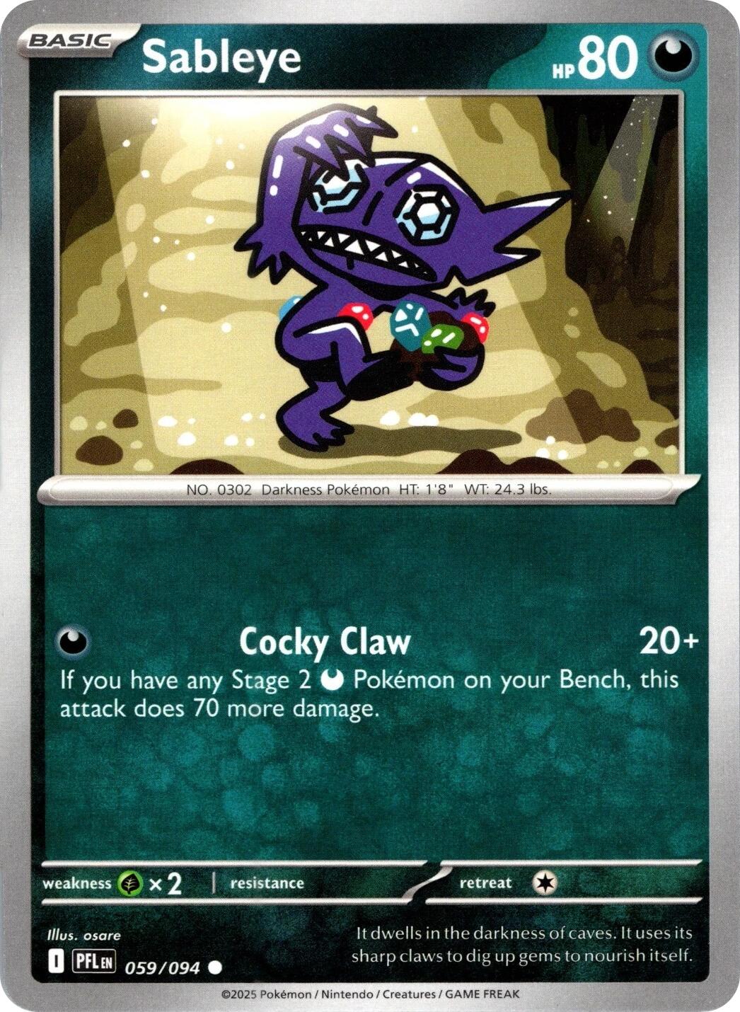Sableye [059/094] - ME02: Phantasmal Flames (PFL)