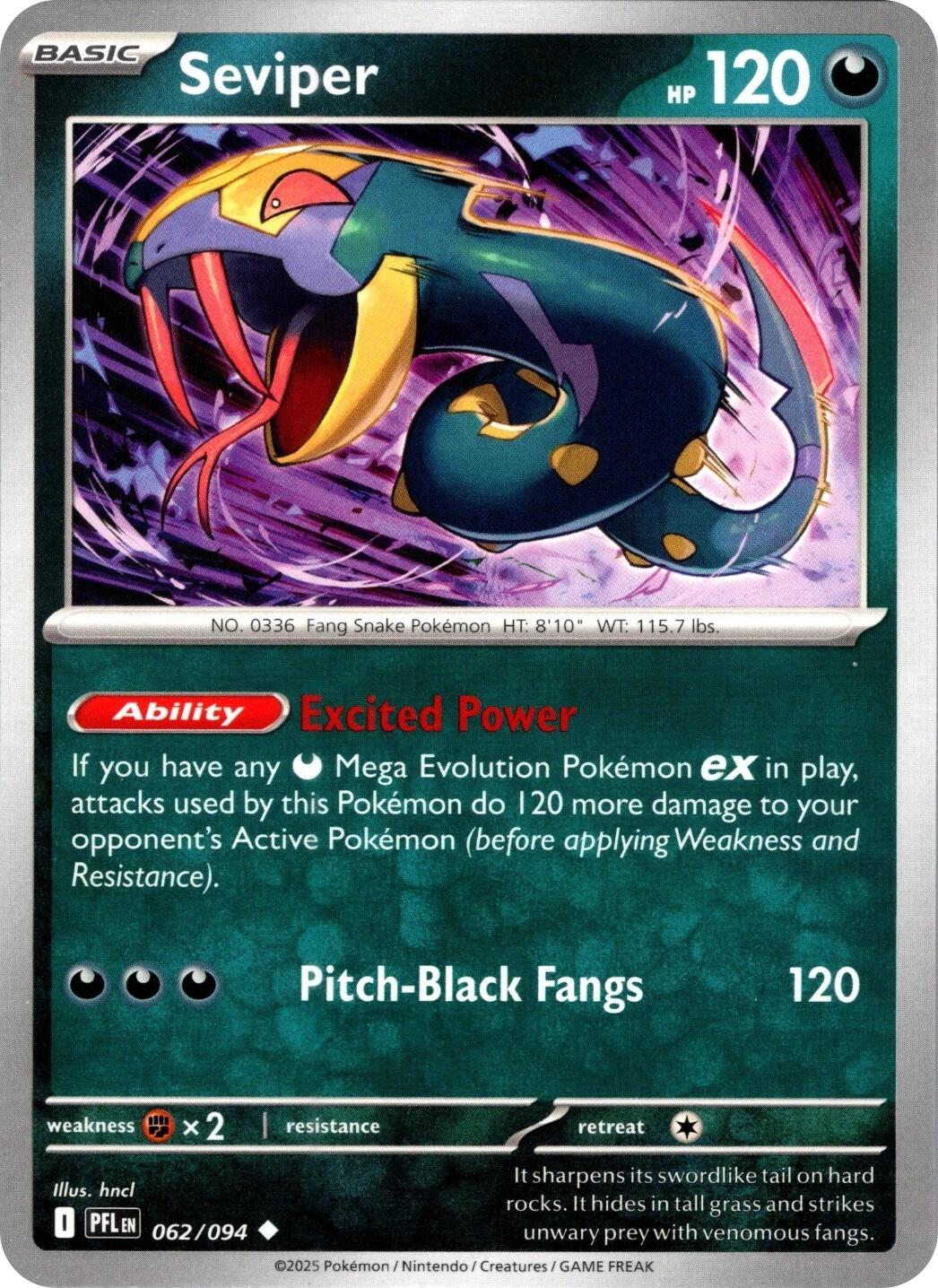 Seviper [062/094] - ME02: Phantasmal Flames (PFL)