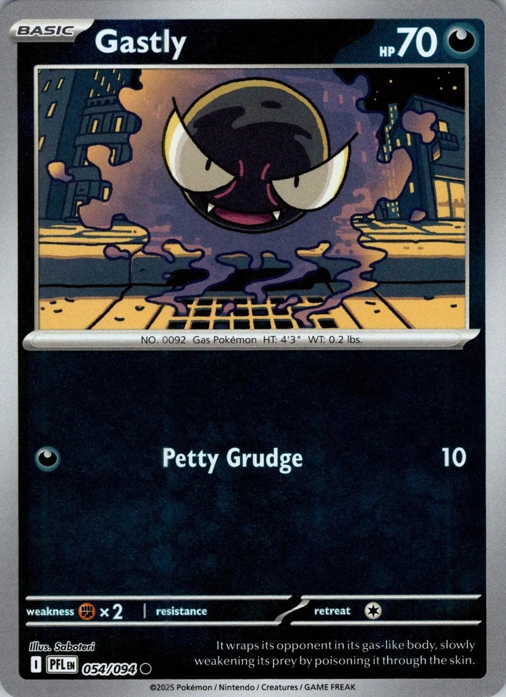 Gastly [054/094] - ME02: Phantasmal Flames (PFL) - Reverse Holofoil