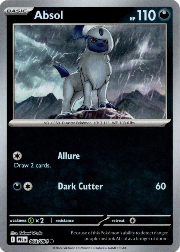 Absol [063/094] - ME02: Phantasmal Flames (PFL) - Reverse Holofoil