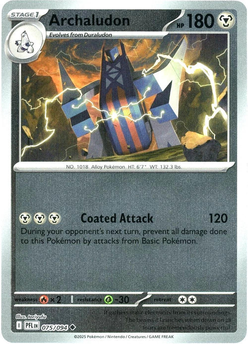 Archaludon [075/094] - ME02: Phantasmal Flames (PFL) - Reverse Holofoil