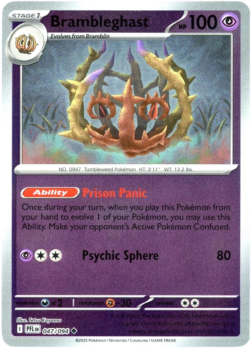 Brambleghast [047/094] - ME02: Phantasmal Flames (PFL) - Reverse Holofoil
