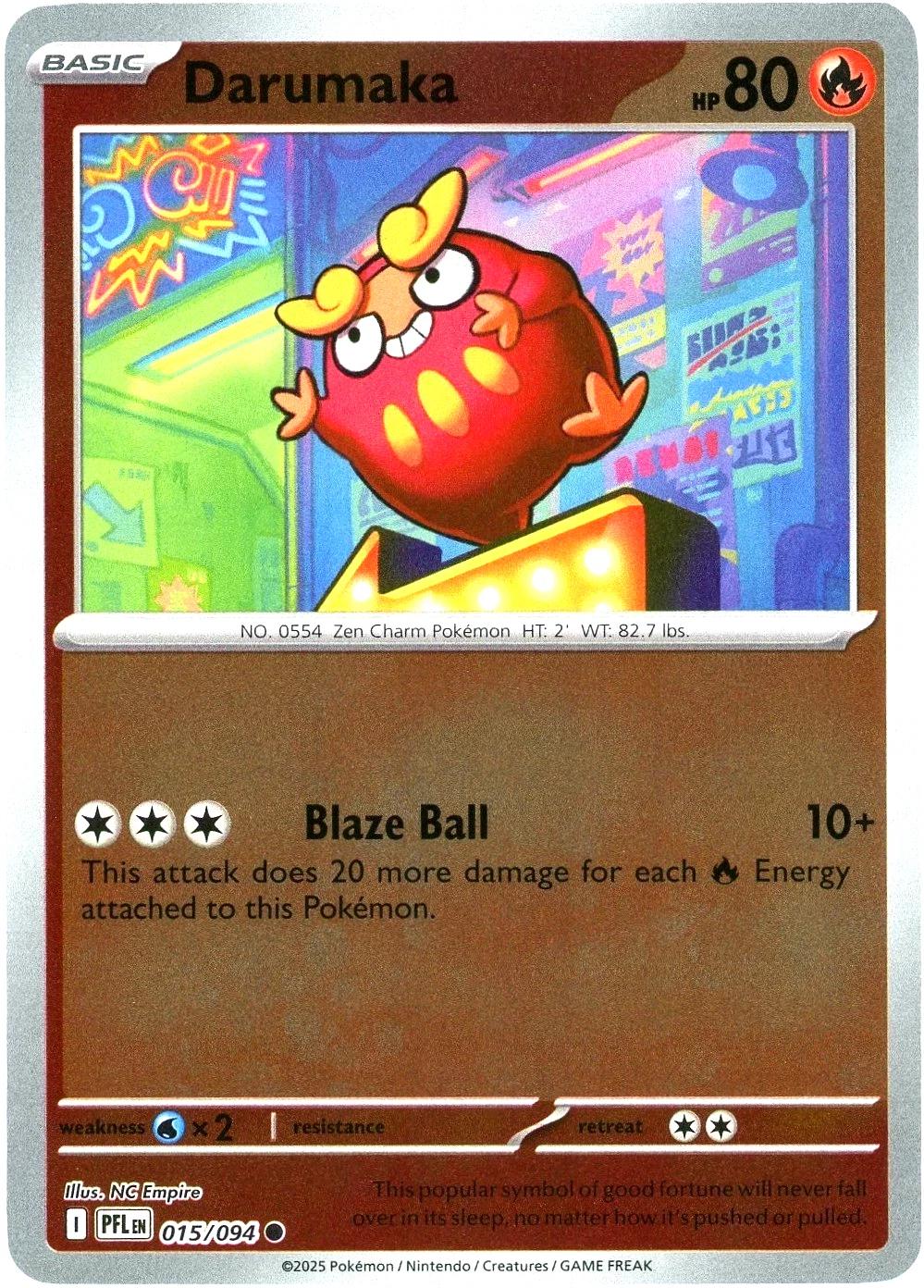 Darumaka [015/094] - ME02: Phantasmal Flames (PFL) - Reverse Holofoil