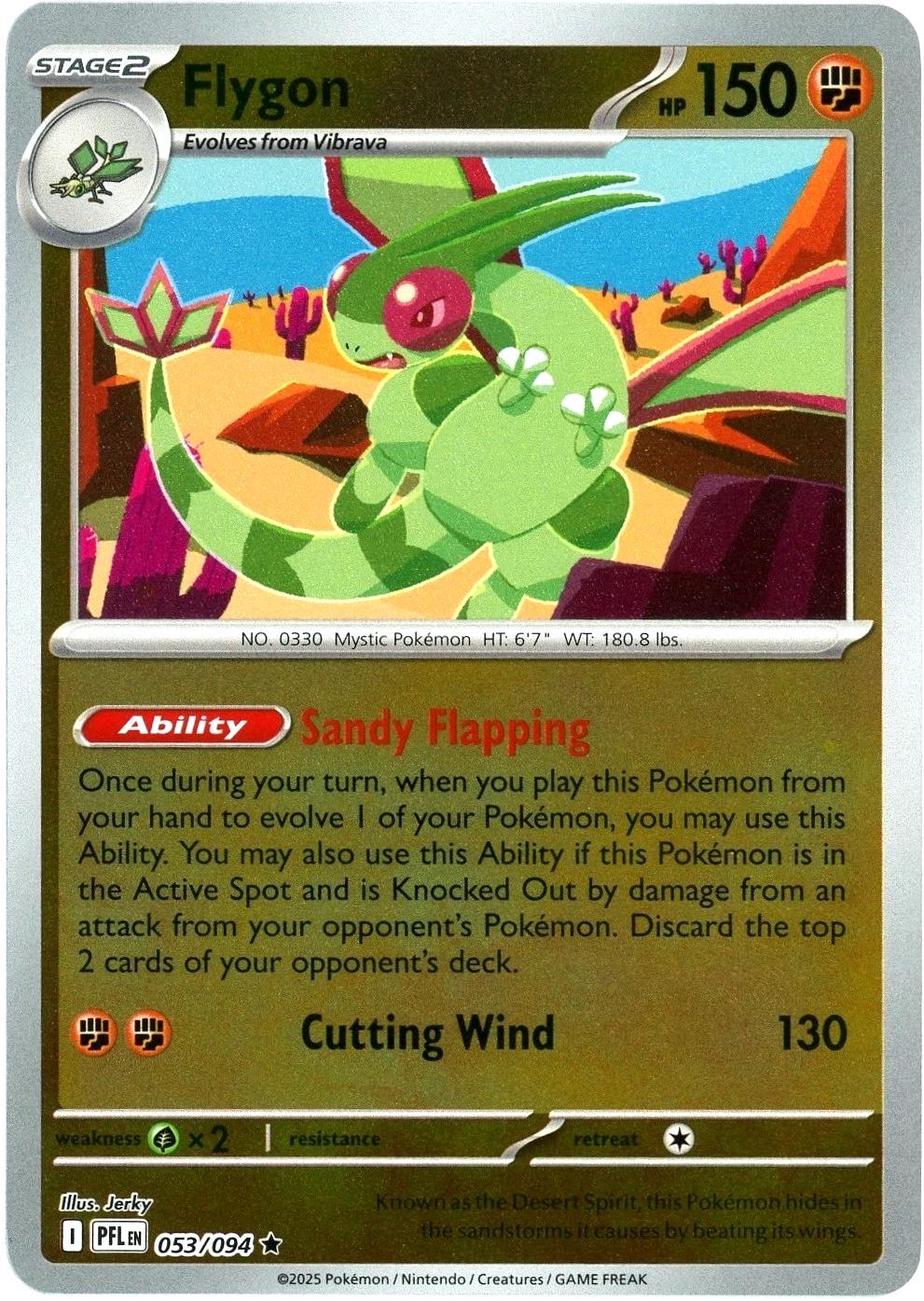 Flygon - 053/094 [053/094] - ME02: Phantasmal Flames (PFL) - Reverse Holofoil