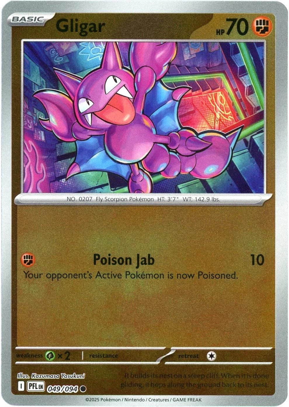 Gligar [049/094] - ME02: Phantasmal Flames (PFL) - Reverse Holofoil