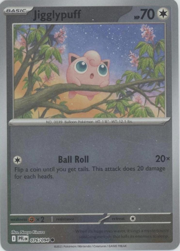 Jigglypuff [076/094] - ME02: Phantasmal Flames (PFL) - Reverse Holofoil