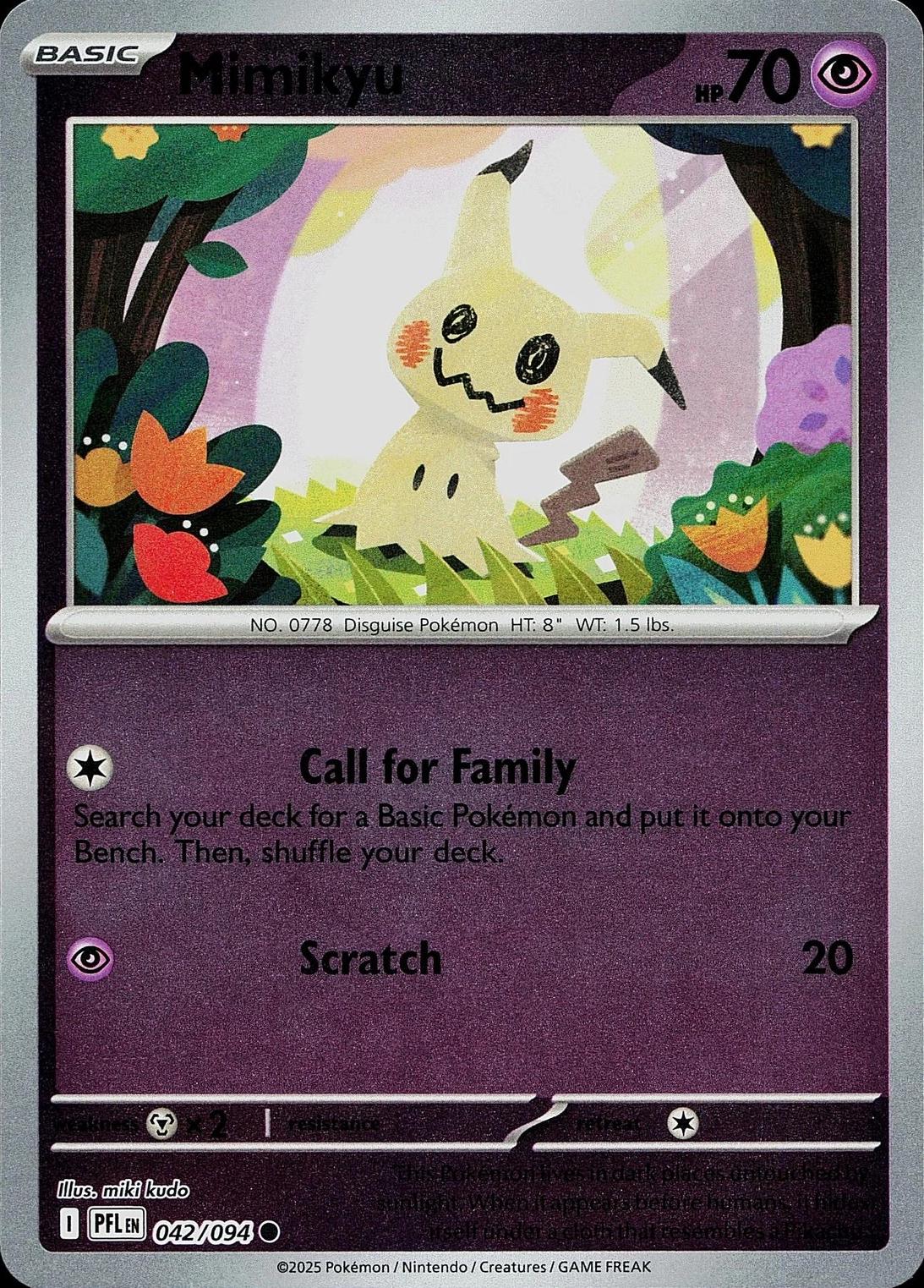 Mimikyu [042/094] - ME02: Phantasmal Flames (PFL) - Reverse Holofoil