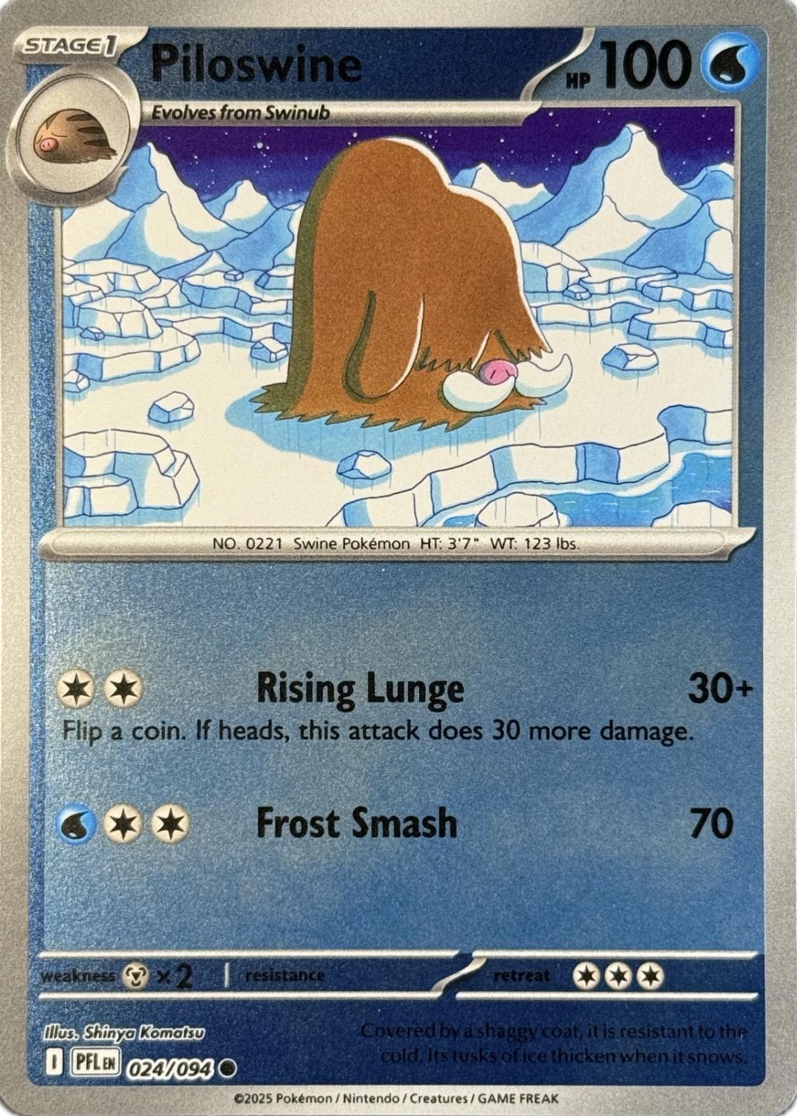 Piloswine [024/094] - ME02: Phantasmal Flames (PFL) - Reverse Holofoil