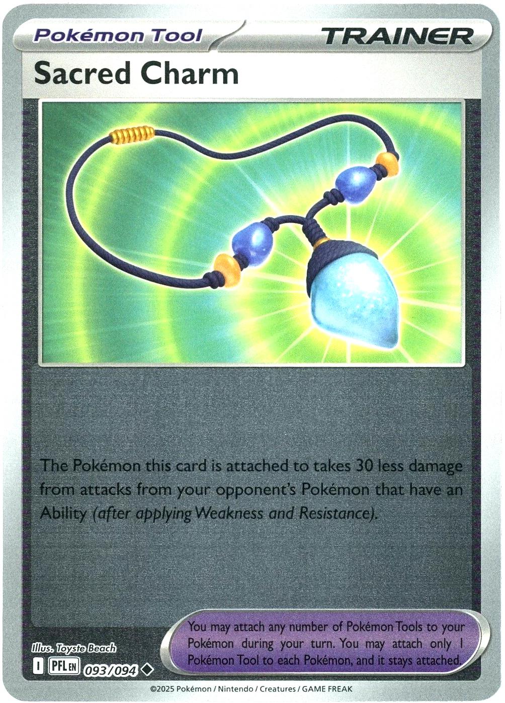 Sacred Charm - 093/094 [093/094] - ME02: Phantasmal Flames (PFL) - Reverse Holofoil
